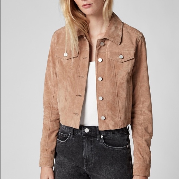 BLANKNYC cropped hazelnut suede jacket small - Picture 2 of 8